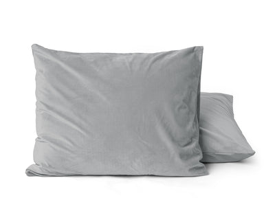 Velvet 2 in 1 Tyynyliinat Harmaa - Vuodevaatteet