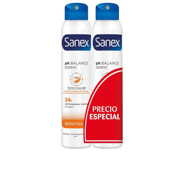 Sanex Dermo sensitive deodoranttisuihke duo 2 x 200 ml | Vuodevaatteet.fi