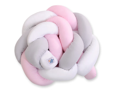 Sängyn letti reunapehmuste - Pinkki - Harmaa