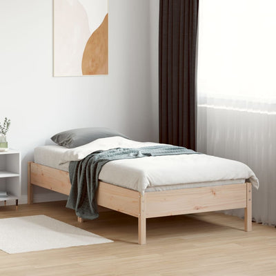 Sängynrunko 75x190 cm täysi mänty