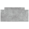 Sängynrunko betoninharmaa 100x200 cm tekninen puu