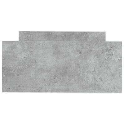 Sängynrunko betoninharmaa 100x200 cm tekninen puu