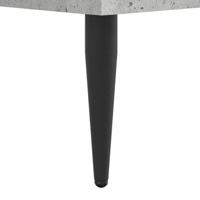 Sängynrunko betoninharmaa 75x190 cm tekninen puu