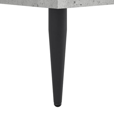 Sängynrunko betoninharmaa 90x200 cm tekninen puu