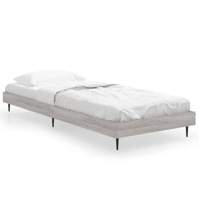 Sängynrunko harmaa Sonoma 75x190 cm tekninen puu