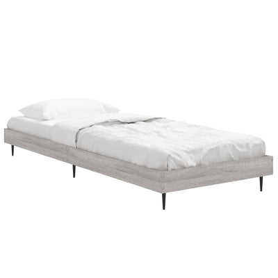 Sängynrunko harmaa Sonoma 75x190 cm tekninen puu