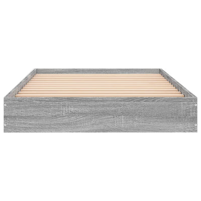 Sängynrunko harmaa Sonoma 75x190 cm tekninen puu