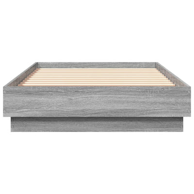 Sängynrunko harmaa Sonoma 75x190 cm tekninen puu