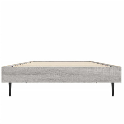 Sängynrunko harmaa Sonoma 75x190 cm tekninen puu
