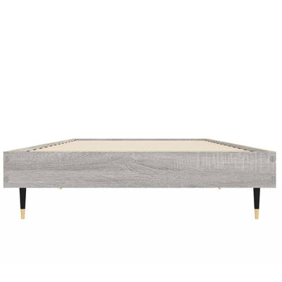 Sängynrunko harmaa Sonoma 75x190 cm tekninen puu