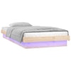 Sängynrunko LED-valoilla 75x190 cm Small Single täysi puu