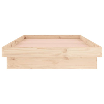 Sängynrunko LED-valoilla 75x190 cm Small Single täysi puu