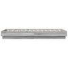 Sängynrunko LED-valoilla harmaa Sonoma 75x190 cm