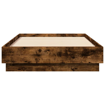 Sängynrunko LED-valoilla savutammi 75x190 cm