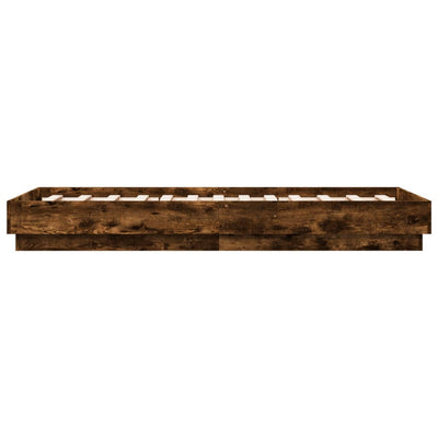 Sängynrunko LED-valoilla savutammi 75x190 cm