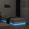 Sängynrunko LED-valoilla valkoinen 75x190 cm