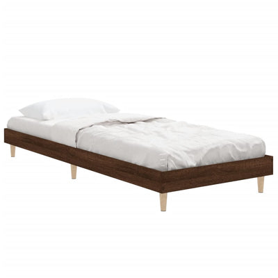 Sängynrunko ruskea tammi 75x190 cm tekninen puu