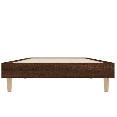 Sängynrunko ruskea tammi 75x190 cm tekninen puu