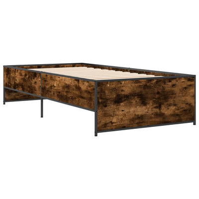 Sängynrunko savutammi 75x190 cm tekninen puu ja metalli