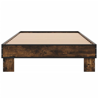 Sängynrunko savutammi 75x190 cm tekninen puu ja metalli