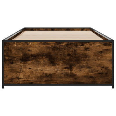 Sängynrunko savutammi 75x190 cm tekninen puu ja metalli