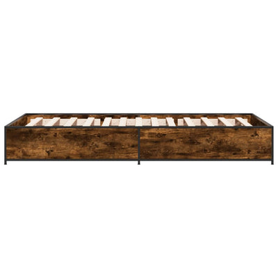 Sängynrunko savutammi 75x190 cm tekninen puu ja metalli