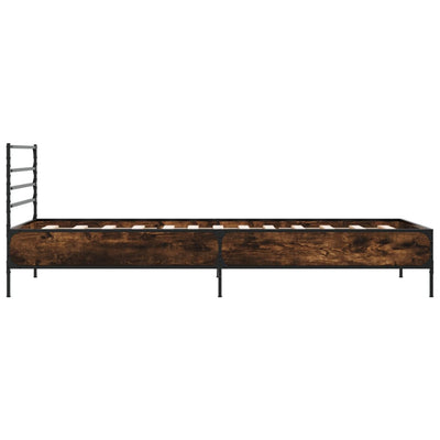 Sängynrunko savutammi 90x200 cm tekninen puu ja metalli