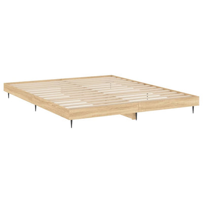 Sängynrunko Sonoma-tammi 200x200 cm tekninen puu