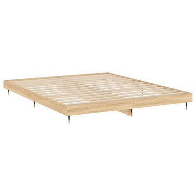 Sängynrunko Sonoma-tammi 200x200 cm tekninen puu