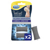 Scholl Velvet smooth jalkaraspi halkeille kantapäille, varaosat, 2 kpl | Vuodevaatteet.fi