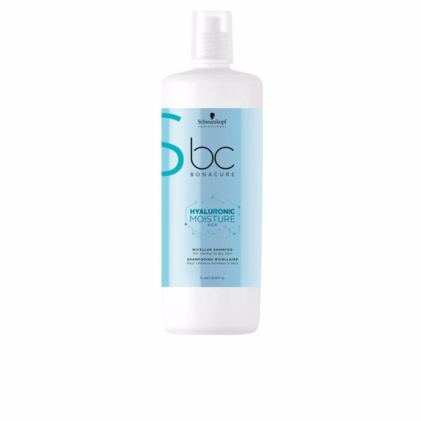 Schwarzkopf Bc hyaluronic moisture kick mikellaarinen shampoo 1000 ml | Vuodevaatteet.fi
