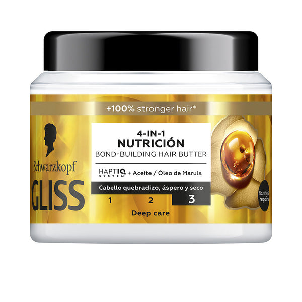 Schwarzkopf Mass Market Gliss Oil Nutritive Hiusnaamio 400 ml | Vuodevaatteet.fi
