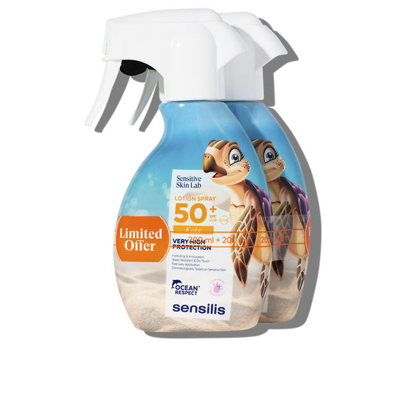 Sensilis Pediatrics Spray Lotion Spf50+ Pack 2 X 200 Ml | Vuodevaatteet.fi