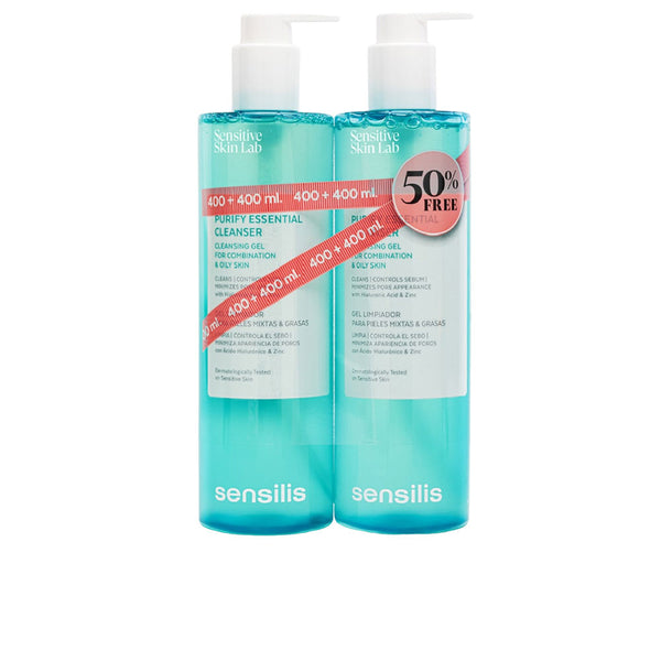 Sensilis Purify essential cleanser puhdistusgeeli 2 x 400 ml | Vuodevaatteet.fi