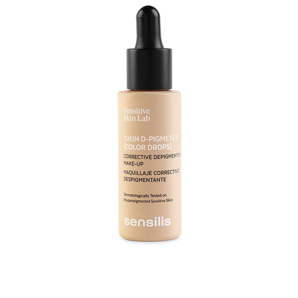 Sensilis Skin D-Pigment [Color Drops] Depigmenting Corrective Makeup #Sand 30 Ml | Vuodevaatteet.fi