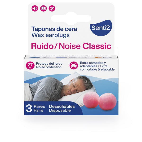 Senti2 Noise Wax Plugs 3 U | Vuodevaatteet.fi