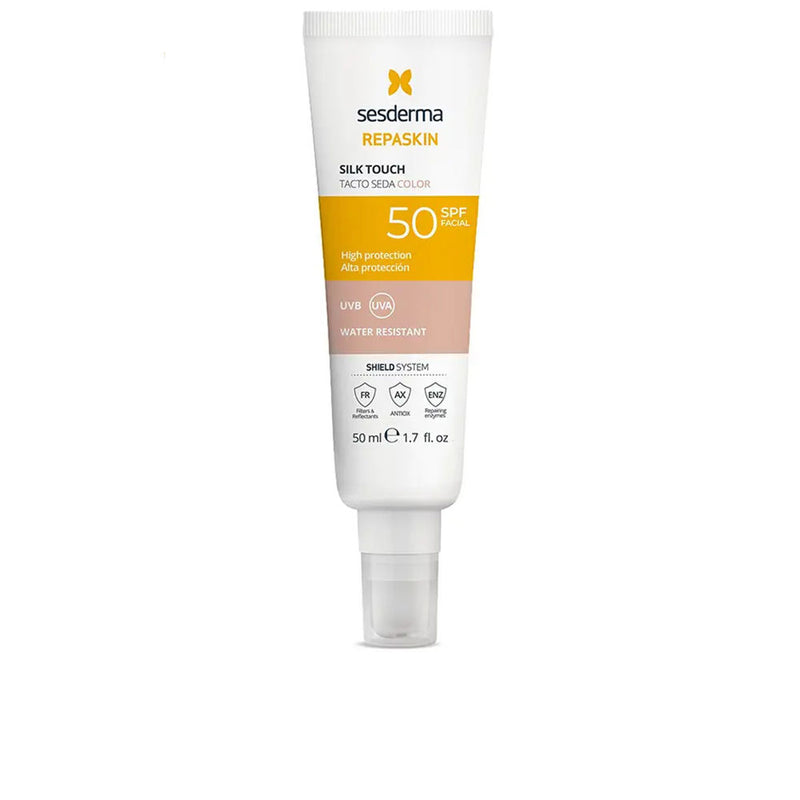 Sesderma Repaskin facial silk touch väriaineella spf50 50 ml | Vuodevaatteet.fi