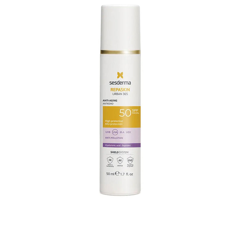 Sesderma Repaskin urban 365 ikääntymistä ehkäisevä aurinkosuoja spf50 50 ml | Vuodevaatteet.fi