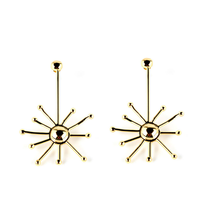 Shabama Sun Earrings #Shiny Gold 1 U | Vuodevaatteet.fi