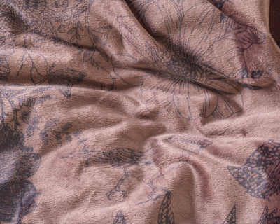 Ruskea sametti pussilakanasetti Signature Velvet Jonas
