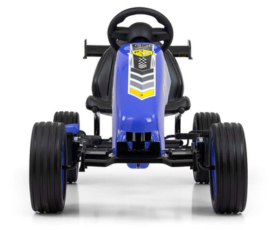 Sininen Karting lasten polkuauto - Rocket - Vuodevaatteet.fi