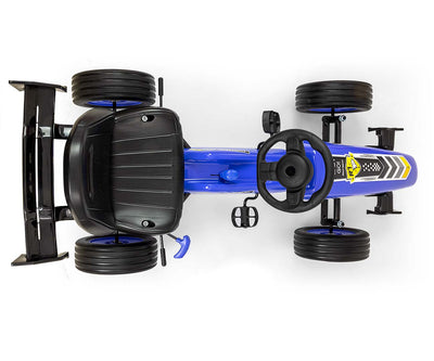 Sininen Karting lasten polkuauto - Rocket - Vuodevaatteet.fi