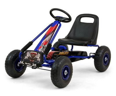 Sininen Karting lasten polkuauto - Thor - Vuodevaatteet.fi
