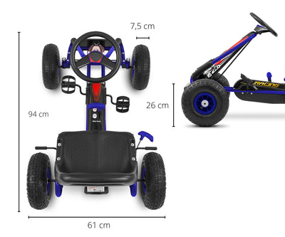 Sininen Karting lasten polkuauto - Thor - Vuodevaatteet.fi