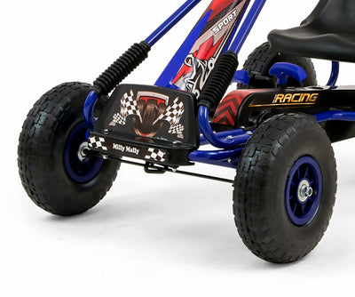Sininen Karting lasten polkuauto - Thor - Vuodevaatteet.fi
