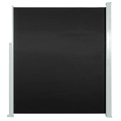 Sisäänvedettävä sivumarkiisi 160x500 cm musta