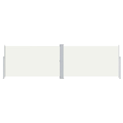 Sisäänvedettävä sivumarkiisi kerma 180x600 cm