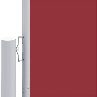 Sisäänvedettävä sivumarkiisi punainen 200x1200 cm