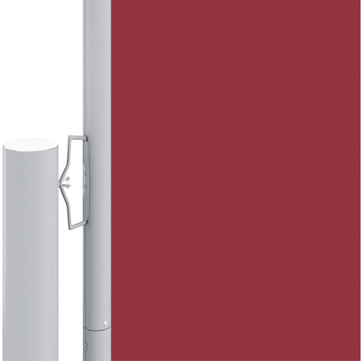 Sisäänvedettävä sivumarkiisi punainen 200x600 cm