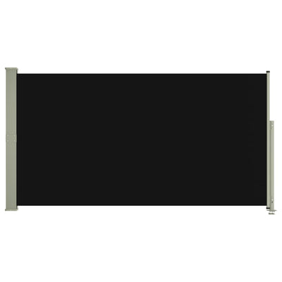 Sisäänvedettävä terassin sivumarkiisi 160x300 cm musta